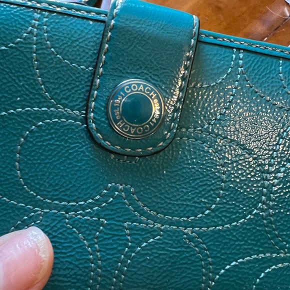Coach Handbag - Teal - Picture 3 of 5
